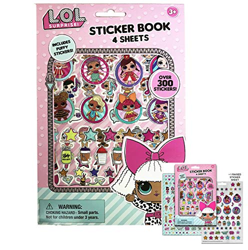 Product Cover MGA LOL Surprise Sticker Book with Puffy Stickers Party Favors Supplies LOL Dolls