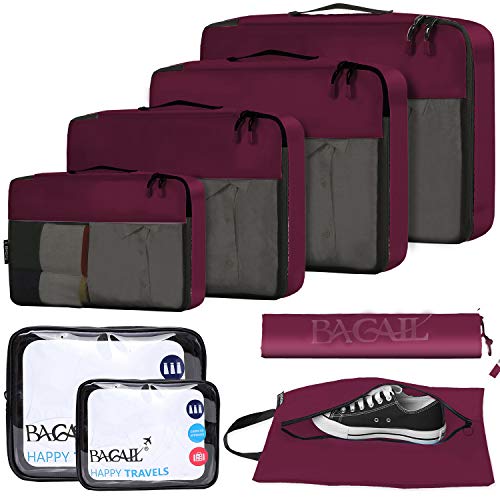 Product Cover BAGAIL 8-Pcs Luggage Packing Organizers Packing Cubes for Travel Accessories