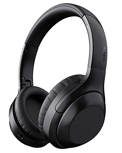 Product Cover Active Noise Cancelling Headphones, VIPEX Bluetooth Headphones Wireless Headphone Over Ear with Microphone Hi-Fi Sound Deep Bass, Fast Charge, 30 Hours Playtime for Work Travel