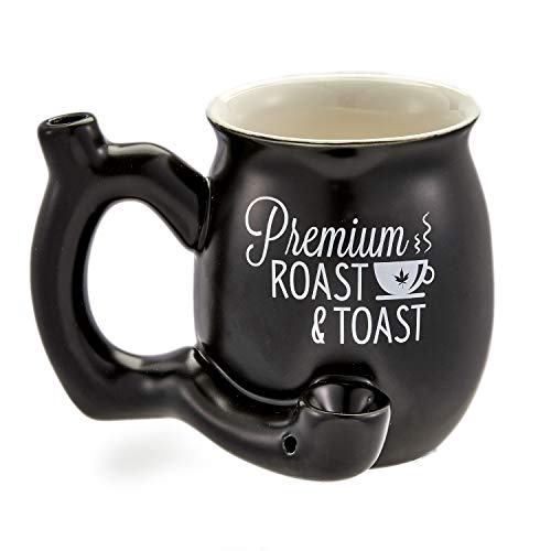 Product Cover FashionCraft Premium Roast and Toast Novelty Mug Black with White Print