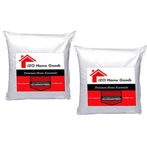Product Cover IZO Home Goods Premium Hypoallergenic Stuffer Pillow Insert Sham Square Form Polyester, 12