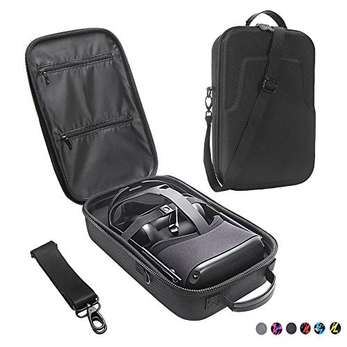 Product Cover Esimen Fashion Travel Case for Oculus Quest VR Gaming Headset and Controllers Accessories Carrying Bag (Black)
