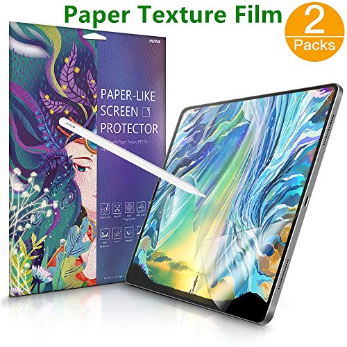 Product Cover [2 Pack] Paperlike Screen Protector for iPad Pro 11, JUQITECH Matte PET Paper Texture Feeling Anti Glare Scratch Resistant Paperlike Film for iPad 11, Write and Draw Like on Paper Face ID Compatible