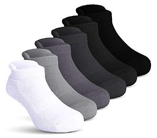 Product Cover Kids Ankle Grip Socks - Non Skid/Slip for Baby Toddlers Boys & Girls - 6 Pairs