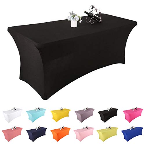 Product Cover Yetomey Spandex Table Cover Rectangular Stretch Tablecloth,for DJ,Tradeshows,Vendors,Weddings