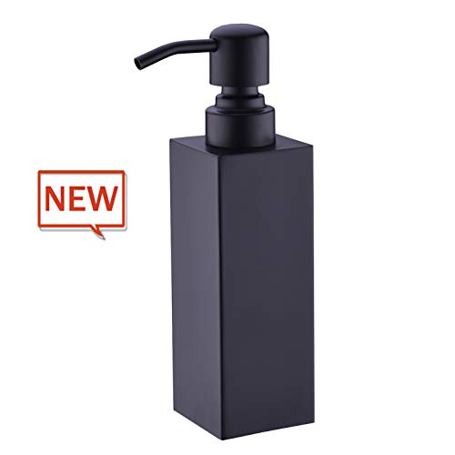 Product Cover BZOOSIU Matte Black Soap Dispenser 304 Stainless Steel Countertop Lotion Sink Dispenser, Built in 8.5 OZ（250 ml）