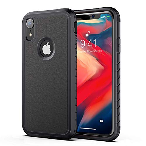 Product Cover Aodh Compatible with iPhone XR Cases, Shockproof Protective Anti Scratch Cover Case Designed for iPhone XR (Black)