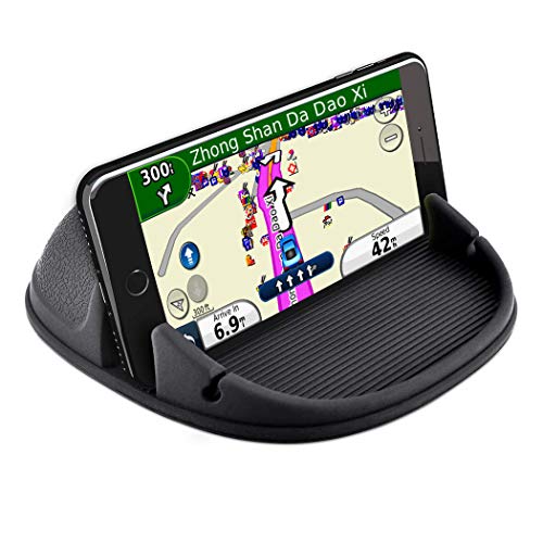 Product Cover Car Phone Holder Car Phone Mount Anti-Slip Silicone Car Pad for Car Dashboard Cell Phone Holder Car Phone Holder Desk Phone Stand Compatible with iPhone XR/XS,Samsung Galaxy Note 8/9/S8/S9,GPS Devices
