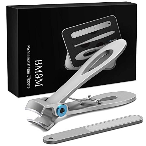 Product Cover Upgraded 2020 Version BMJM Nail Clippers Set, Nail Cutter, Toenail Clippers for Thick, Fingernail Clippers, Stainless Steel Professional Nail Clippers for Men & Women with Gift BOX, Sharp, Durable
