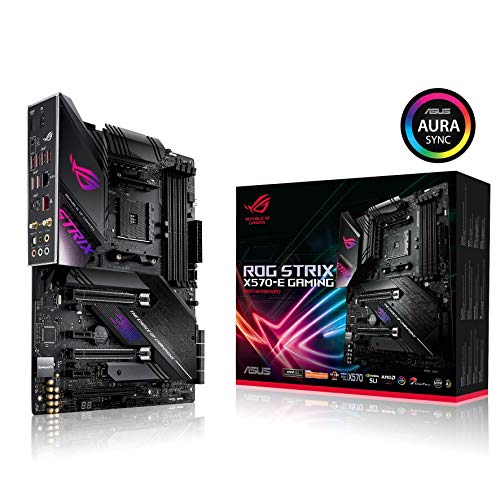 Product Cover ASUS ROG Strix X570-E Gaming ATX Motherboard with PCIe 4.0, Aura Sync RGB Lighting, 2.5 Gbps and Intel Gigabit LAN, WiFi 6 (802.11Ax), Dual M.2 with Heatsinks, SATA 6GB/S and USB 3.2 Gen 2