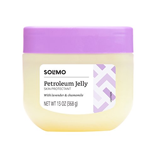 Product Cover Amazon Brand - Solimo Petroleum Jelly with Lavender & Chamomile, 13 Ounce