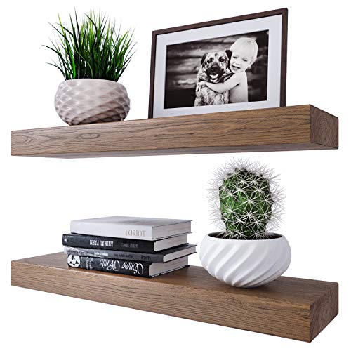 Product Cover Homeforia Rustic Wood Floating Shelves Wall Mounted - 2