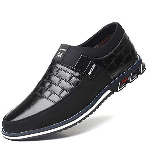Product Cover COSIDRAM Men Casual Shoes Summer Sneakers Loafers Breathable Comfort Walking Shoes Fashion Driving Shoes Luxury Black Brown Leather Shoes for Male Business Work Office Dress Outdoor
