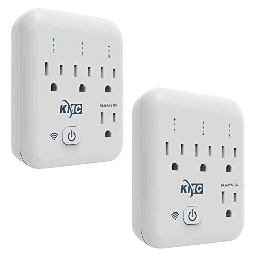 Product Cover Smart plug, KMC 4 Outlet Energy Monitoring Wifi Outlet Compatible with Alexa, Google Home & IFTTT, No Hub Required, Remote Control Your Home Appliances from Anywhere, ETL Certified(2 Pack)