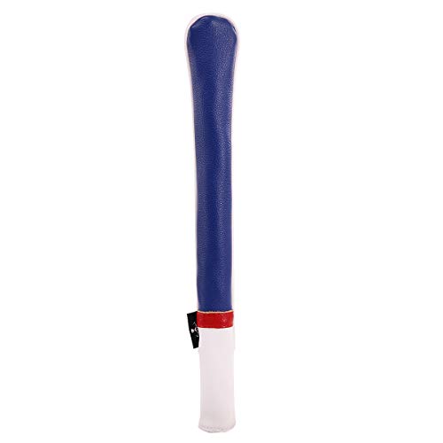 Product Cover Golf Alignment Stick Covers Holds 2 Sticks Multi Colors Leather Elegant (Blue and White)