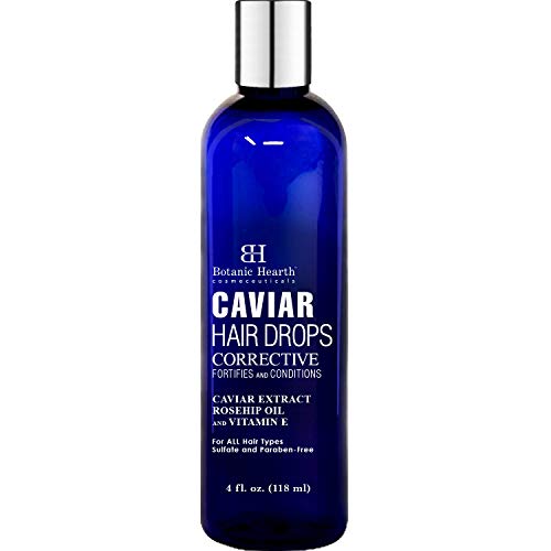 Product Cover Botanic Hearth Caviar Corrective Hair Oil Drops, Leave-in Deep Conditioner Hair Oil Nourishes and Restores Shine, Controls Frizz, for All Hair Types, 4 fl oz