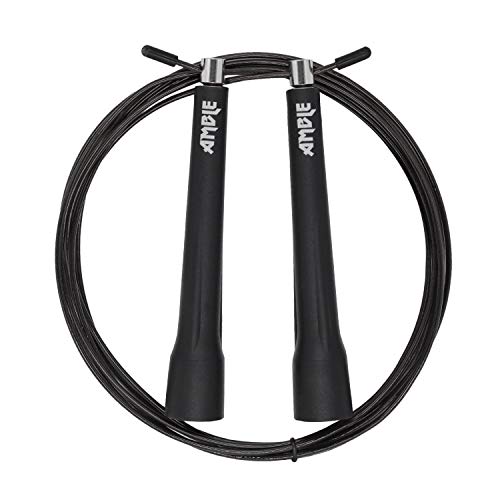 Product Cover Amble Speed Jump Rope Adjustable Skipping Rope for Men Women and Kids - for Crossfit Workout Boxing Fitness and Exercise (10 Ft)