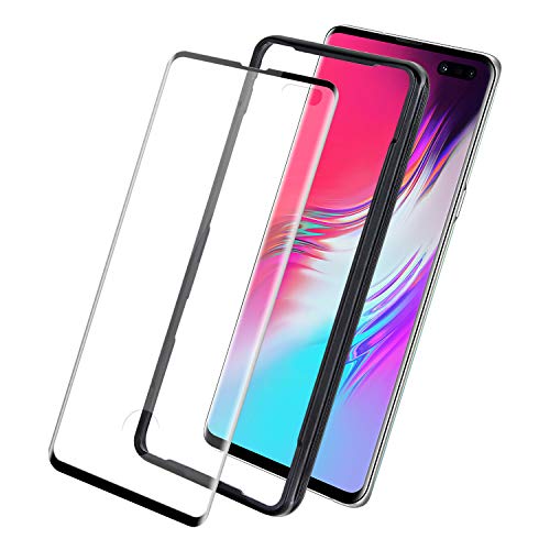 Product Cover Olixar for Samsung Galaxy S10 5G Tempered Glass Screen Protector - Case Friendly/Cover Compatible - Installation Tray Included - 9H Hardness, Anti Scratch