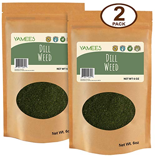 Product Cover Yamees Dill Weed - Dill Weed Spice - Dried Dill - Bulk Spices - 2 Pack of 6 Ounce Each
