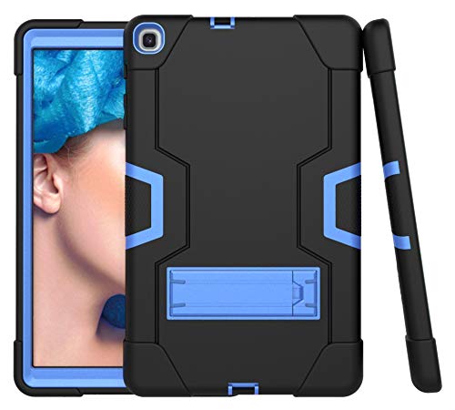 Product Cover Cantis Galaxy Tab A 10.1 2019 Case(SM-T510/T515),Slim Heavy Duty Shockproof Rugged Case High Impact Full Body Protective Case for Samsung Galaxy Tab A 10.1 2019 Release (Black+Blue)