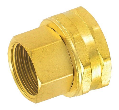 Product Cover Gilmour 805574-1001 Brass Hose to Pipe Swivel Connector | 1/2 Inch Female Pipe X Female Hose Thread - 2 Pack