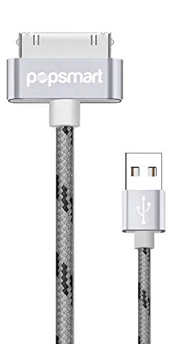 Product Cover 10ft Long 30 pin to USB Sync and Charge Cable for iPhone 4/4s, iPad 2/3, iPod 1-6 Gen, iPod Classic - Gray