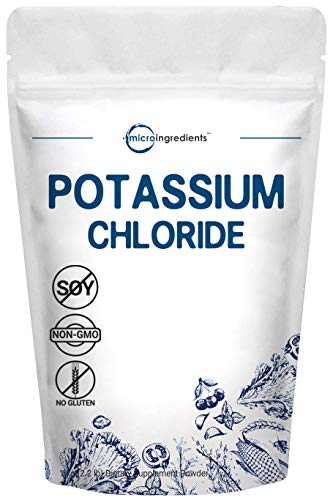 Product Cover Micro Ingredients US Origin Potassium Chloride Powder, 1 Kg (2.2 Pounds), Helps Lower Blood Pressure, Non-GMO and Vegan Friendly