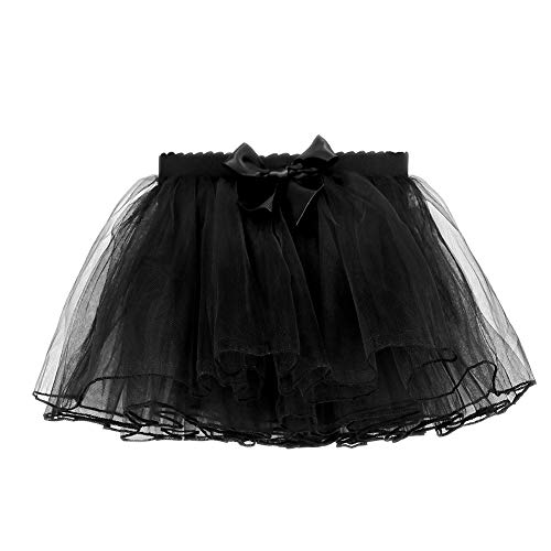 Product Cover Yoodancy Ballet Tutu Skirts for Girls,Ballet Tutu Princess Party Puffy Tulle Skirts Ballet Dance Tutus Skirts for Toddler/Kids/Girls（Black）-S