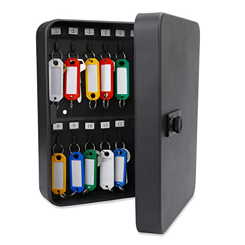 Product Cover Uniclife 28 Key Cabinet Steel Security Lock Box with Combination Lock-Black