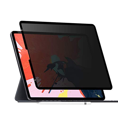 Product Cover 【 Fully Removable 】 iPad 12.9 Privacy Screen,ZOEGAA iPad 12.9 Removable Privacy Screen Protector Compatible with iPad Pro 12.9 inch 2018 Release【Anti-Spy Filter 】 Anti-Glare Compatible Apple Pencil
