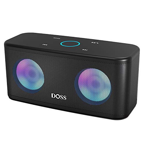 Product Cover DOSS SoundBox Plus Portable Wireless Bluetooth Speaker with HD Sound and Deep Bass, Wireless Stereo Paring, Built-in Mic, 20H Playtime, Wireless Speaker for Phone, Tablet, TV and More.-Black