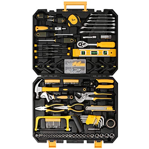 Product Cover Mechanics Tool Set 198-Piece, Household Tool Kit Set with Tools Box Case for Men and Women