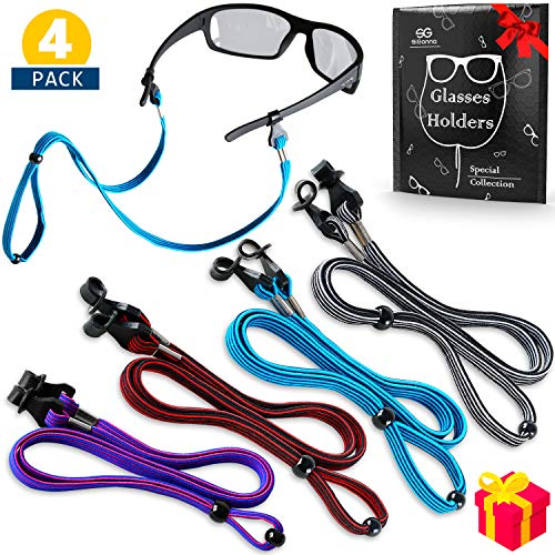 Product Cover Eye Glasses String Holder Straps - Sports Sunglasses Strap for Men Women - Eyeglass Holders Around Neck - Glasses Retainer Cord Chains Lanyards