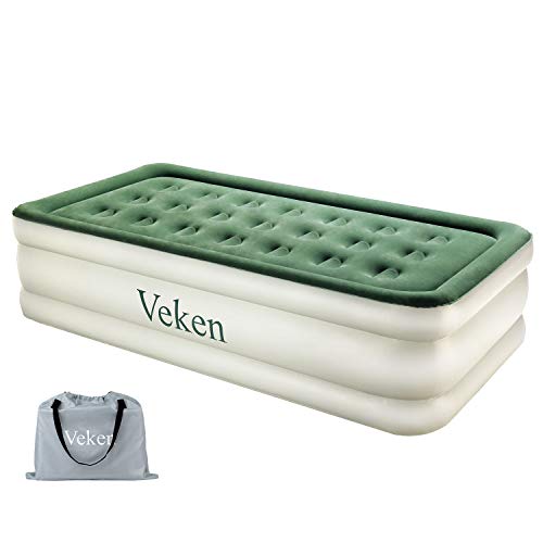 Product Cover Veken Twin Air Mattress with Built-in Pump, Inflatable 18
