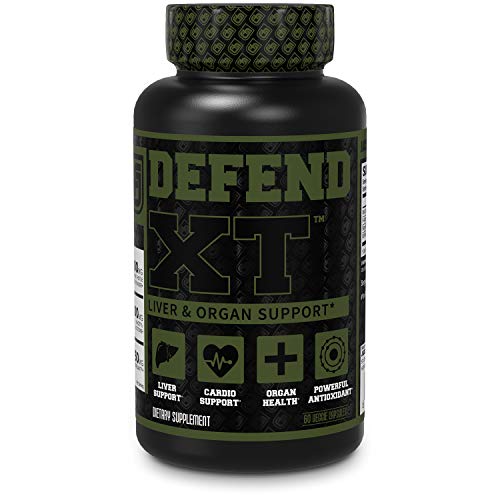 Product Cover Defend-XT Liver & Organ Cycle Support - Heart Health & Cholesterol Support W/Bergavit 40, Milk Thistle, NAC - Powerful Antioxidant, Cardio & Detox Supplement - 60 Veggie Pills