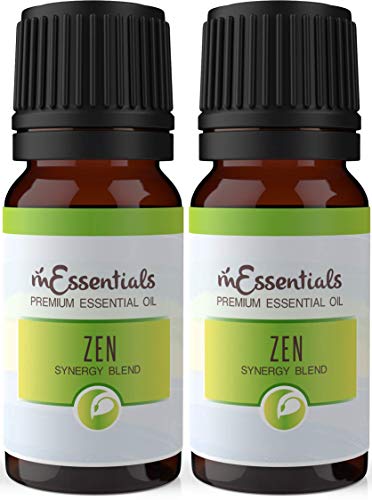 Product Cover mEssentials 100% Pure Therapeutic Grade Zen Essential Oil Blend Combo for Aromatherapy Diffusers - Two 10 ml Bottles