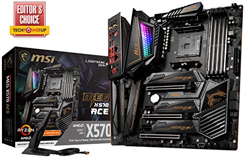 Product Cover MSI MEG X570 ACE Motherboard (AMD AM4, DDR4, PCIe 4.0, SATA 6Gb/s, M.2, USB 3.2 Gen 2, AX Wi-Fi 6, 2.5G LAN, ATX)