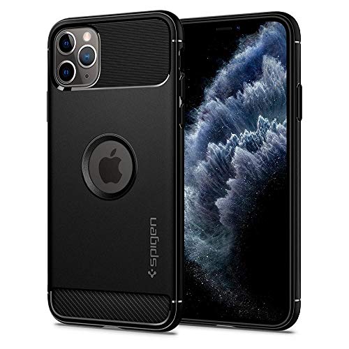 Product Cover Spigen Rugged Armor Works with Apple iPhone 11 Pro Max Case (2019) - Matte Black