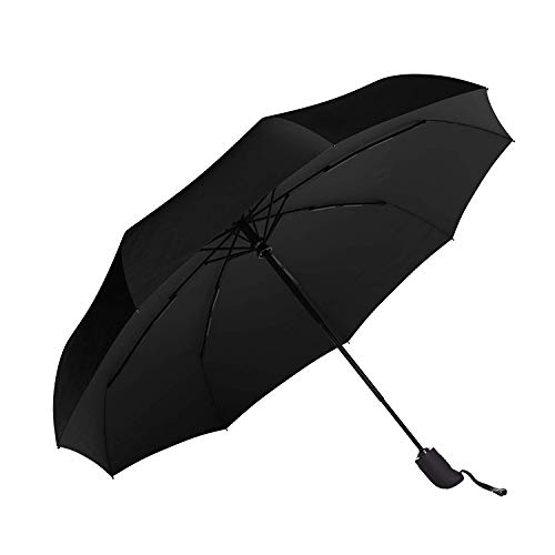 Product Cover Sun&Rain Car Umbrella Large Windproof Travel UV Umbrella Women Men - Auto Open Close (black)