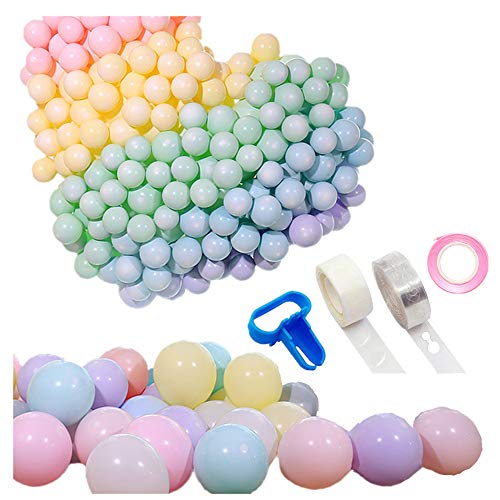 Product Cover B&S FEEL 104 Pcs Pastel Balloons 10 Inch with Balloon Arch Kit for Birthday Unicorn Party Baby Shower