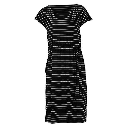 Product Cover STRIPELAND Women's Striped Dress,Casual Loose Swing Stripe Midi Dress with Waist Tie and Pockets