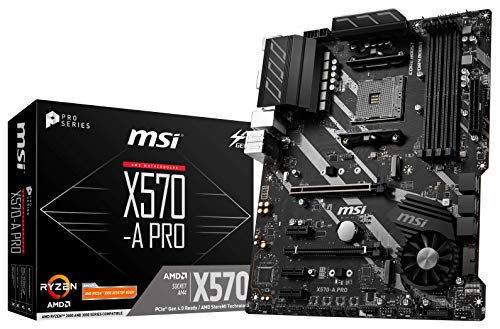 Product Cover MSI X570-A PRO Motherboard (AMD AM4, DDR4, PCIe 4.0, SATA 6Gb/s, M.2, USB 3.2 Gen 2, HDMI, ATX)