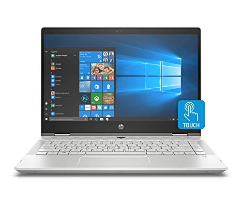 Product Cover HP Pavilion X360 14-Inch Convertible Laptop, Intel Core I5-8265U Processor, 8 GB RAM, 1 TB Hard Drive & 128 GB Solid-State Drive, Windows 10 Home (14-cd1042nr, Mineral Silver)