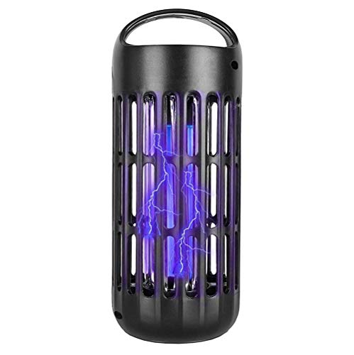 Product Cover Defender Pro Mosquito Killer Electronic Insect Bug Zapper UV Light Kill Flying Pests Gnat Trap Catcher Attractant Lamp 800V Grid for Indoor Home. Black