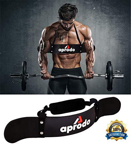 Product Cover APRODO Arm Blaster, Biceps Muscle Workout, Heavy Duty Thick Gauge, Padded, for Men & Women