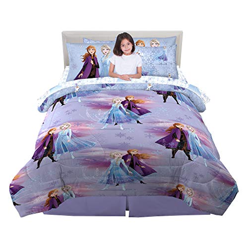 Product Cover Franco Kids Bedding Super Soft Comforter and Sheet Set with Bonus Sham, 7 Piece Full Size, Disney Frozen 2
