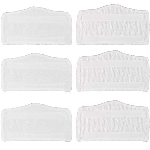 Product Cover Tidy Monster 6 Pack Microfiber Replacement Washable Cleaning Pads for Shark Steam & Spray Mop S3101 S3202 S3250 S3251 SK410 SK435CO SK460 SK140 SK141