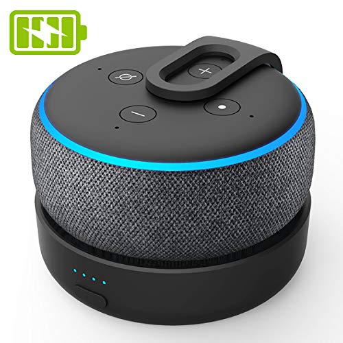 Product Cover GGMM D3 Echo Dot 3rd Gen Battery Base, Amazon Echo Accessories, Power Bank for Echo Dot(Power Cord and Alexa Echo Dot 3rd Generation is Not Included)