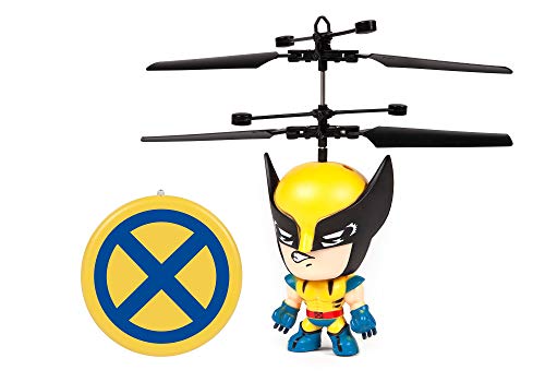Product Cover World Tech Toys Wolverine X-Men 3.5 Inch Flying Figure IR UFO Big Head Remote Control Marvel Helicopter