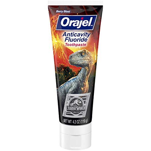 Product Cover Orajel Jurassic World Berry Blast anti-cavity fluoride Toothpaste, 4.2 Oz
